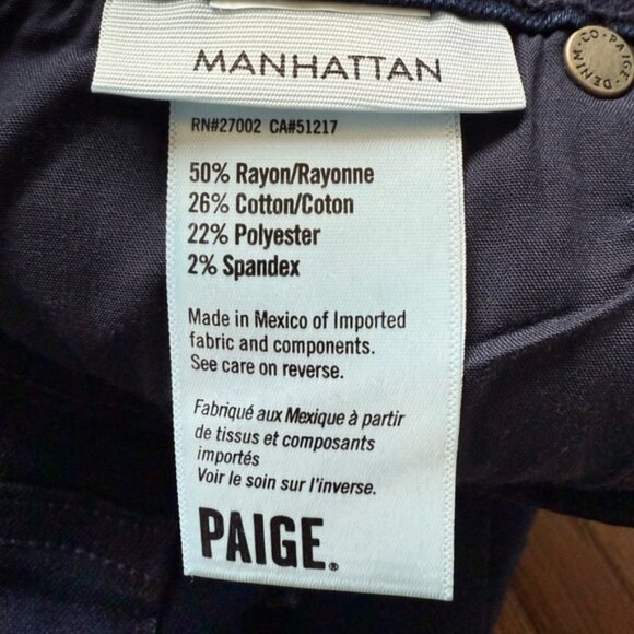 PAIGE Manhattan Bootcut Jeans NWT w/ Flaw - Picture 13 of 14